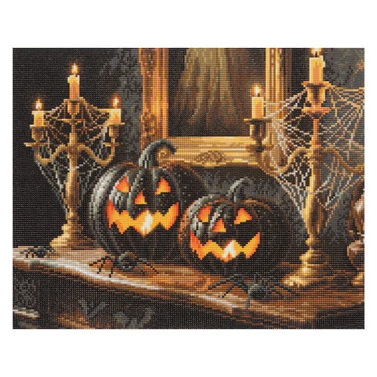 16" x 20" Black Pumpkins Diamond Art Kit by Make Market®